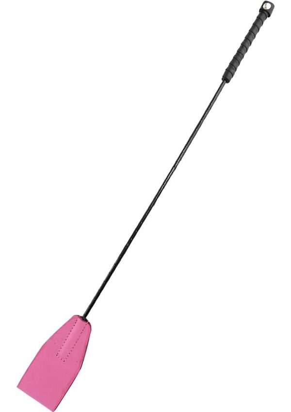 Rouge Leather Riding Crop Pink
