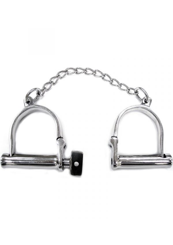 Rouge Wrist Shackles In Clamshell Stainless Steel