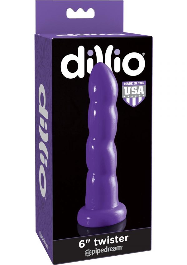 Dillio Twister Dildo Purple 6 Inch