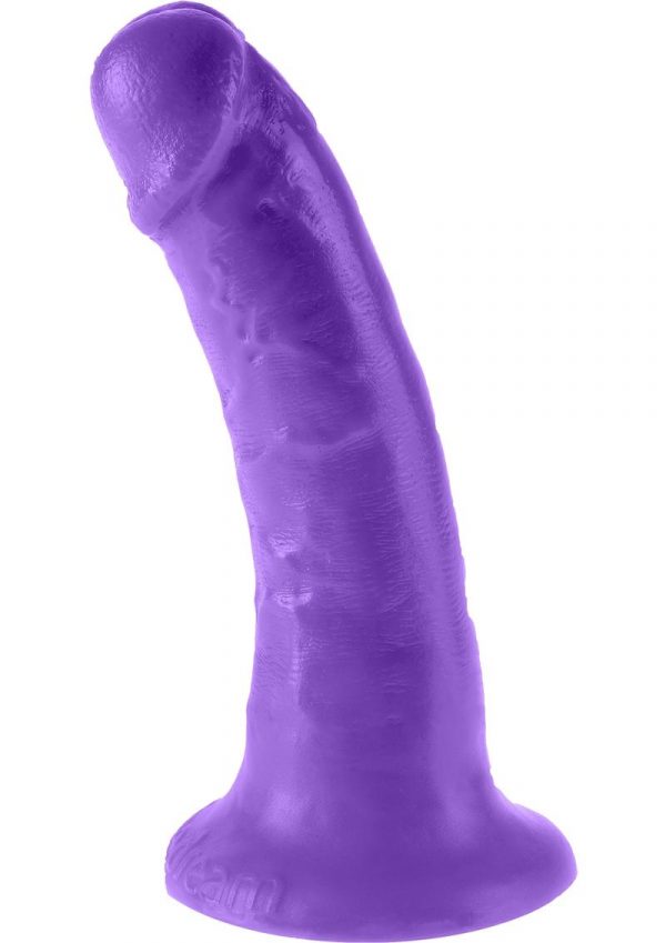 Dillio Realistic Slim Dildo Purple 6 Inches