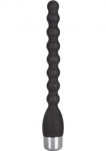 Silicone Bendie Power Probe Anal Beads Waterproof Black