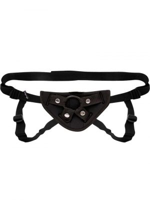 Lux Fetish Neoprene Strap-On Harness Adjustable Black