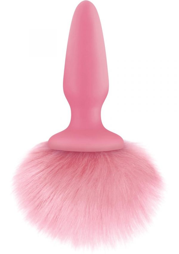 Bunny Tails Silicone Anal Plug - Pink