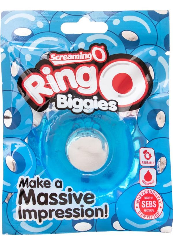 Ringo Biggies Cock Ring Waterproof Blue