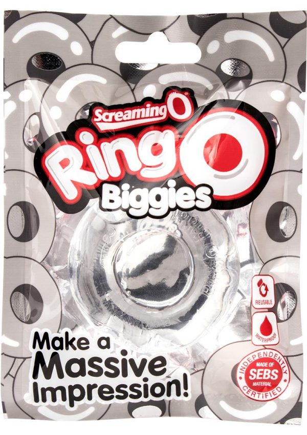 Ringo Biggies Cock Ring Waterproof Clear