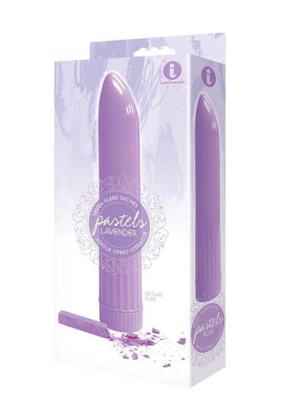 The 9 Pastels Vibrator Waterproof Lavender 7 Inch