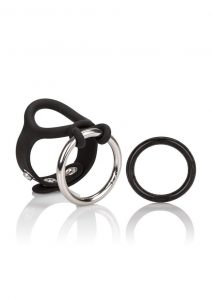 Colt Enhancer Set Adjustable Fastener Snap With Stainless Steel Cockring