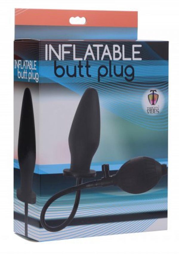 Trinity Vibes Inflatable Butt Plug Black