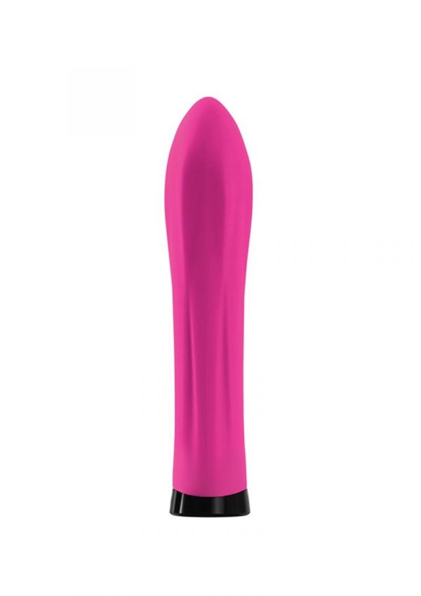 Luxe Madonna Straight Seven USB Rechargeable Silicone Vibe Waterproof Pink 6.9 Inch