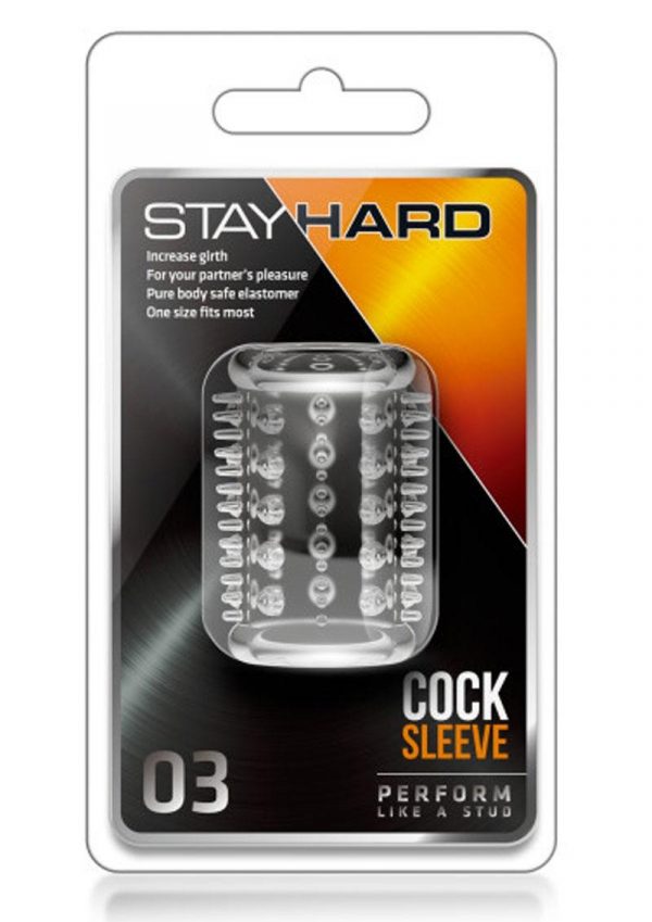 Stay Hard Cock Sleeve 03 Clear 2 Inch