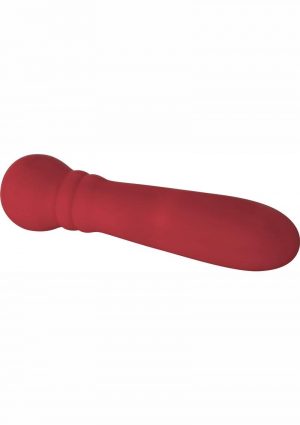 Lady In Red Silicone USB Rechargeable Bullet Waterproof Red 4.27 Inch