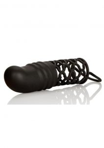 Silicone Penis Extension Black 6 Inch