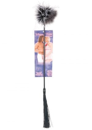 Whipper Tickler Feather And Rubber Tickler Black