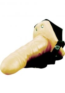Fetish Fantasy Vibrating Hollow Strap On 6.5 Inch  Glow In Dark