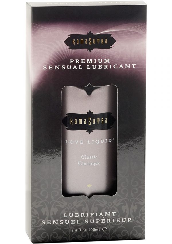 Love Liquid Classic Premium Sensual Water Based Lubricant 3.4 Ounce