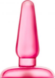 B Yours Eclipse Pleasure Medium Jelly Anal Plug Pink 4.7 Inches