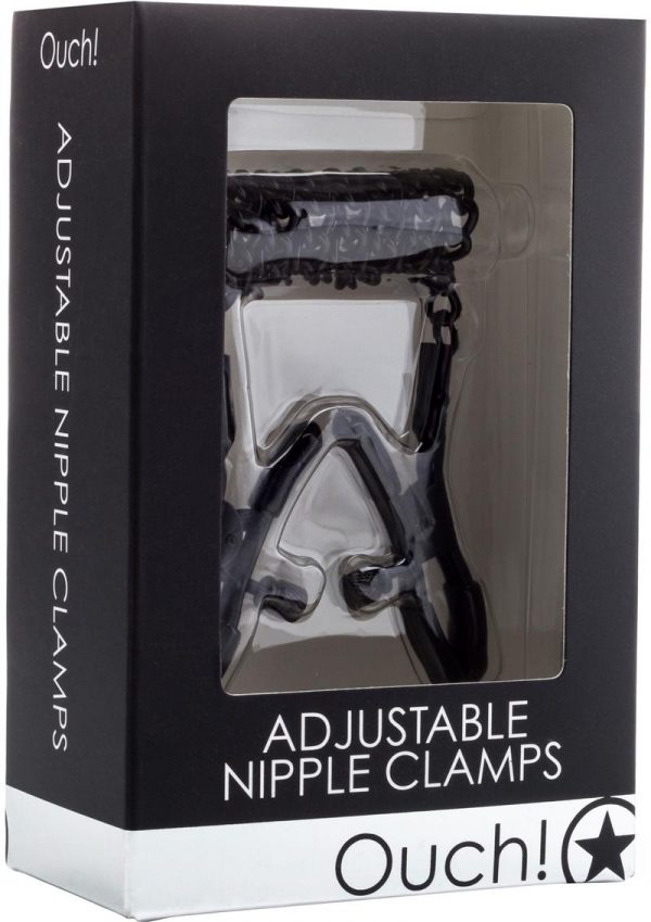 Ouch Adjustable Nipple Clamps Black
