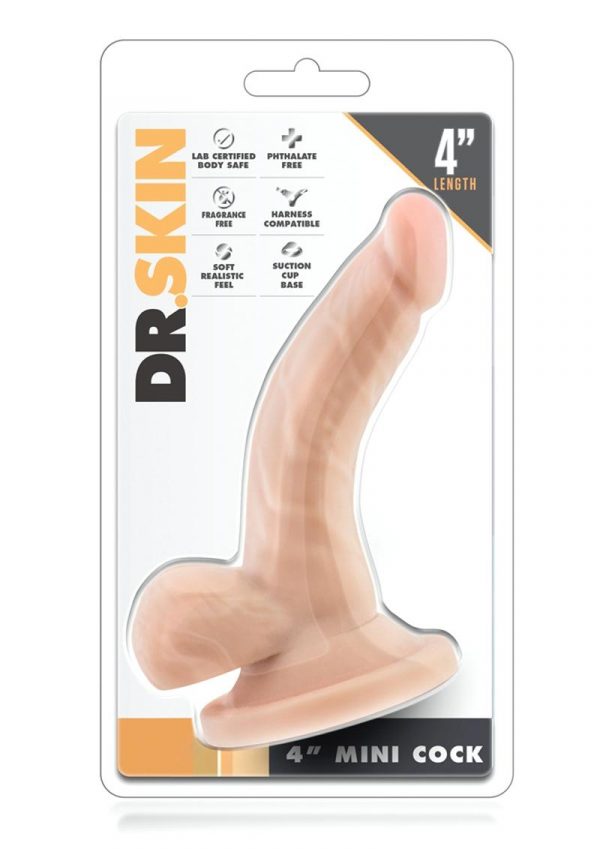 Dr. Skin Mini Realistic Cock Beige 4 Inch