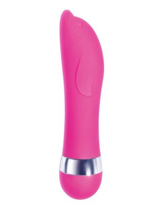 Pinkies Dolphy Silicone Mini Vibe Waterproof Pink 4.5 Inch