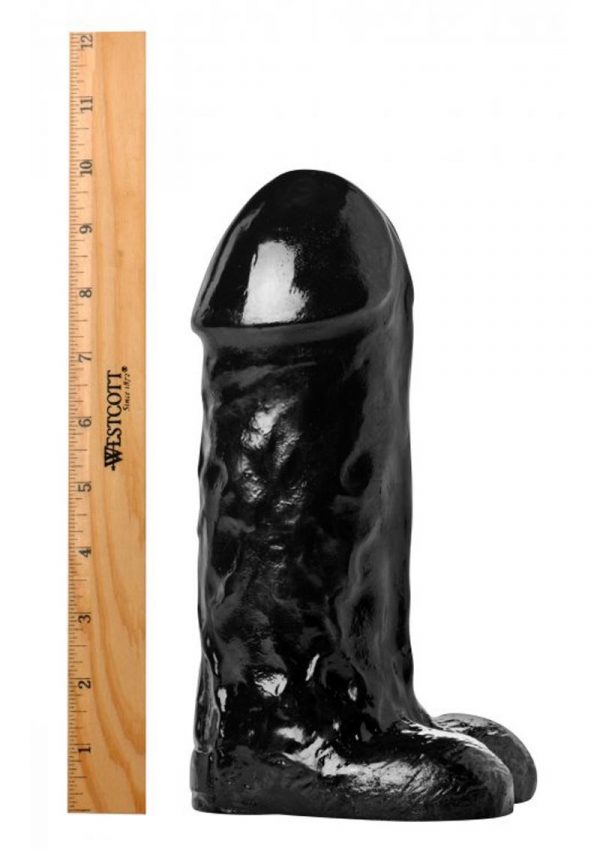Master Cock The Cyclops Thick Dildo Black 10 Inch