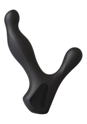 Optimale Rimming P Massager Silicone Prostate Massager Waterproof Black 7 Inch