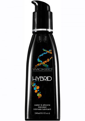 Wicked Hybrid Water and Silicone Blended Intimate Lubricant 8 Ounce Pump