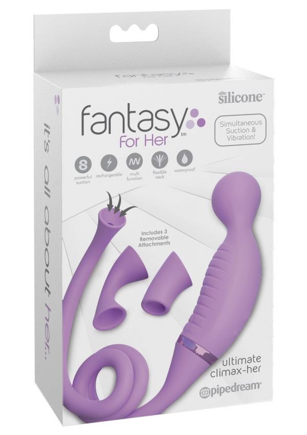 Fantasy For Her Ultimate Climax Her Silicone Rechargeable Waterproof Purple