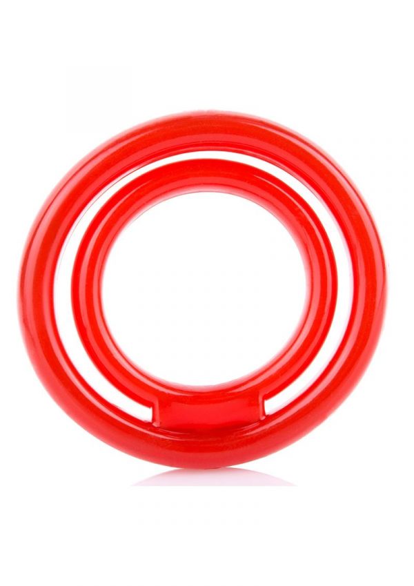 RingO 2 Stretchy Cock Ring With Testicle Sling Red