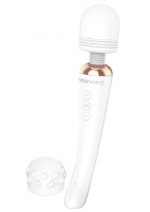 Bodywand Curve Silicone Massager White 9 Inch