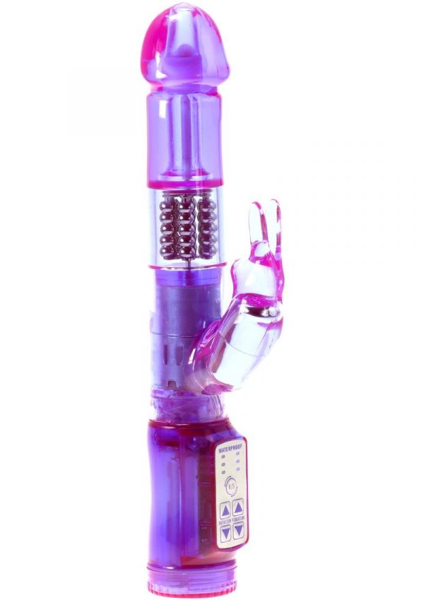 Minx Exotic Slim Rabbit Vibrator Waterproof Purple 4.75 Inch