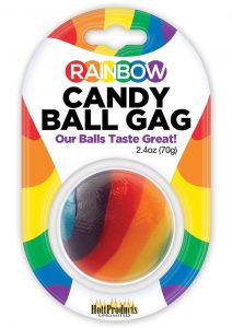 Rainbow Candy Ball Gag Assorted Flavor Assorted Color