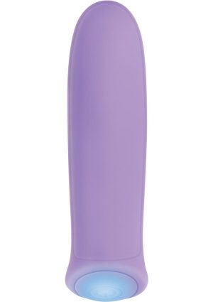 Purple Haze USB Rechargeable Silicone Bullet Waterproof Purple 3.4 Inch