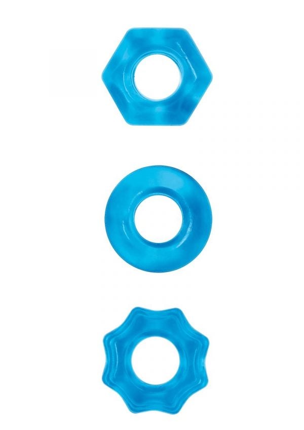 Renegade Chubbies Set Blue Non-Vibrating Cock Rings