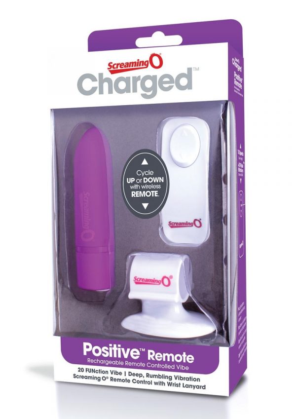 Charged Positive Wireless Remote Control USB Rechargeable Vibe Waterproof Grape