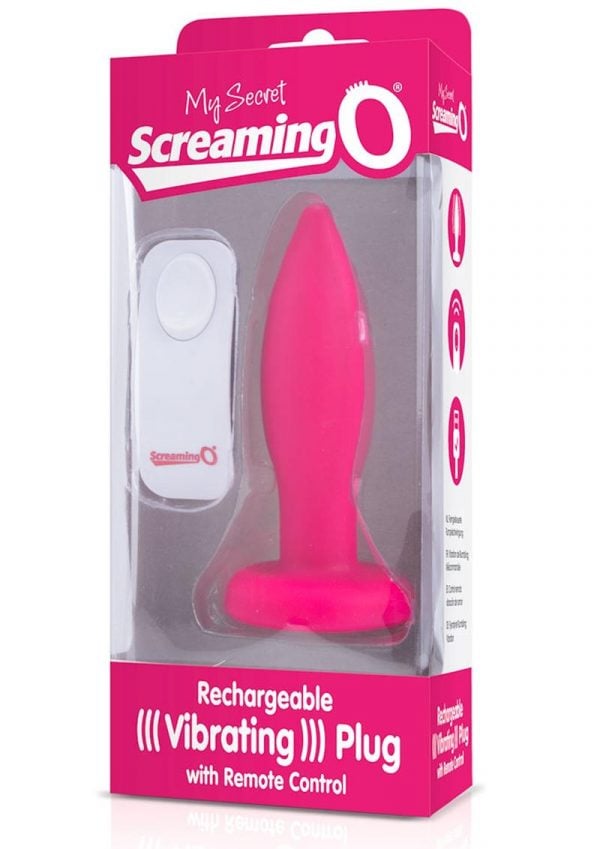 My Secret Rechargeable Vibrating Plug With Wireless Remote Control Waterproof Pink