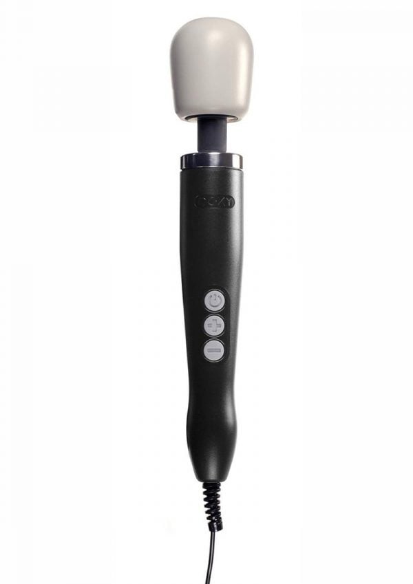 DOXY Plug-In Vibrating Wand Body Massager Black