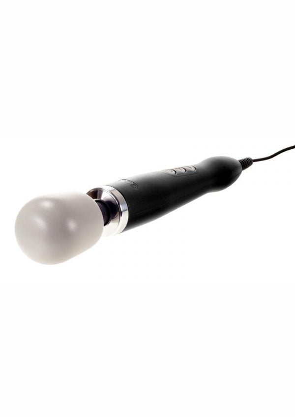 DOXY Plug-In Vibrating Wand Body Massager Black