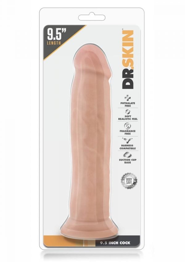 Dr. Skin Realistic Cock Vanilla 9.5 Inch