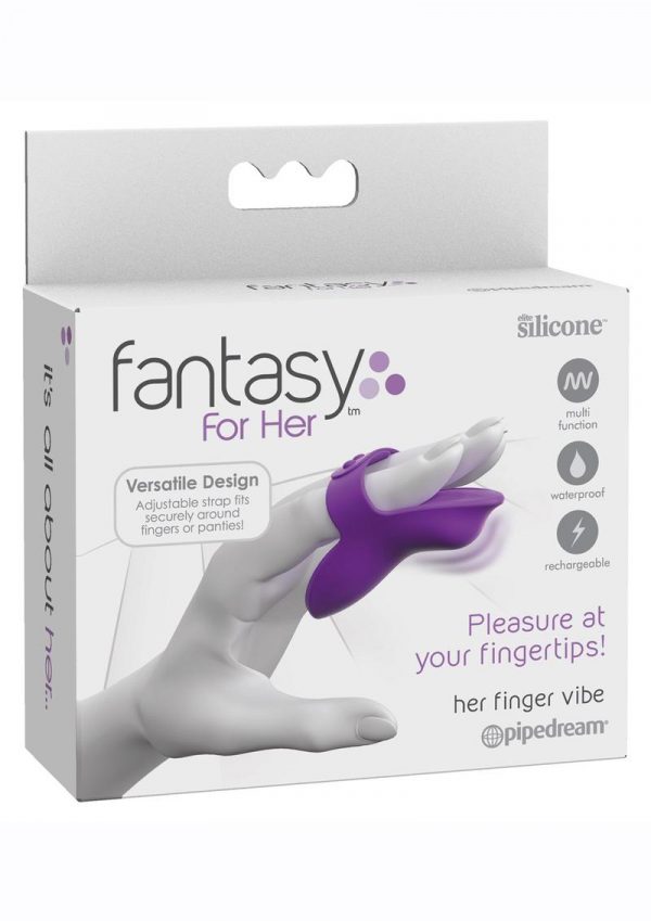 Fantasy For Her Finger Vibe Vibrating Massager Multi Function Waterproof Rechargeable Silicone