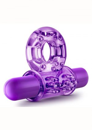 Play With Me Couples Play Cock Ring Vibrating - Purple