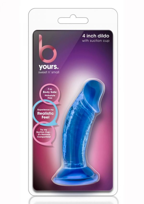B Yours Sweet N Small Dildo 4in - Blue