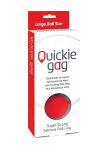 Quickie Gag Silicone Ball Gag Bondage Red