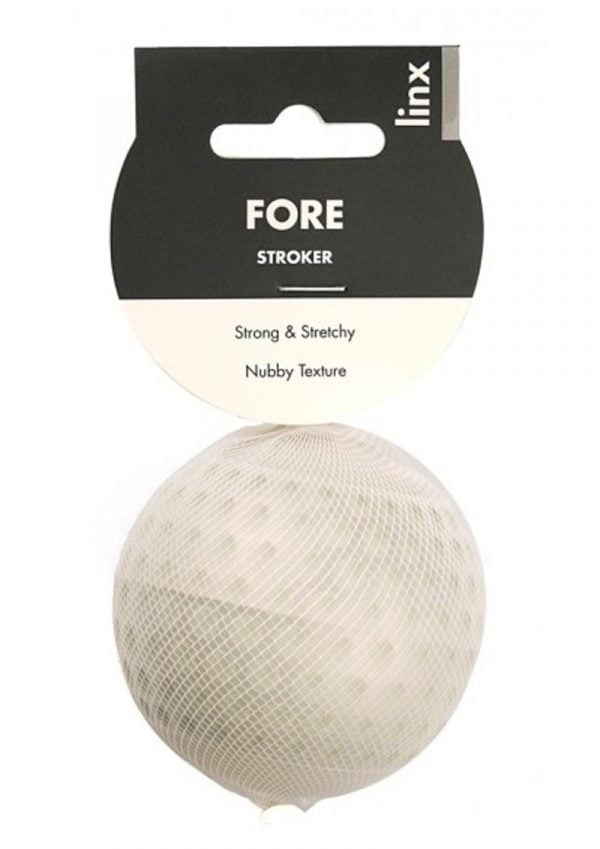 Linx Fore Stroker Ball Masturbator Nubby Texture Waterproof Clear