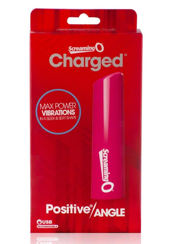 Charged Positive Angle USB Rechargeable Waterproof Multi Speed Vibrator Pink
