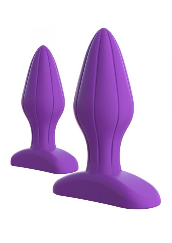 Fantasy For Her Designer Love Plug Set Anal Play Kit Silicone Purple