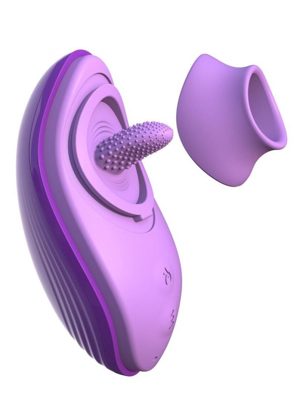 Fantasy For Her Silicone Fun Tongue Rechargeable Multi Function Waterproof Purple