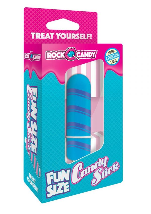 Rock Candy Fun Size Candy Stick Bullet Multi Function Splashproof  Blue