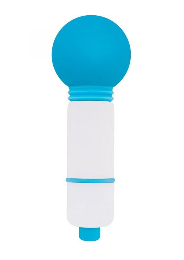 Rock Candy Fun Size Lala Pop Mini Massager Multi Function Shower Proof Blue