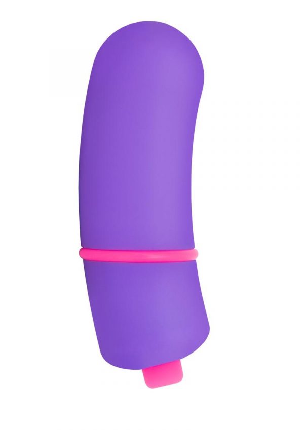 Rock Candy Jellybean Curved Bullet Multi Speed Splashproof Purple