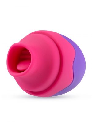Aria Flutter Tongue  Clitoral Stimulator Nipple Stimulator Silicone Silicone Multi Function Splashproof Pink